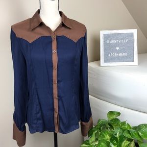 Max Studio Western Wear Button Down Shirt Medium